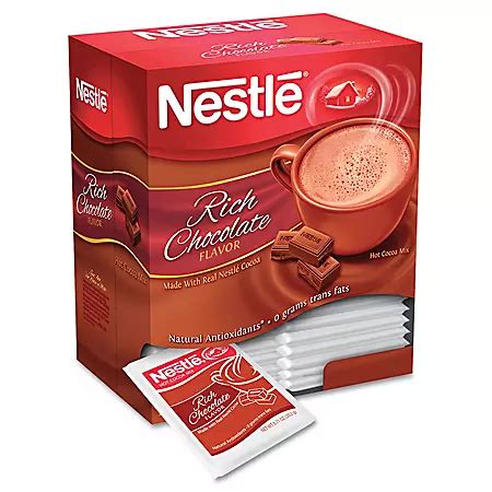 individual packets of hot chocolate